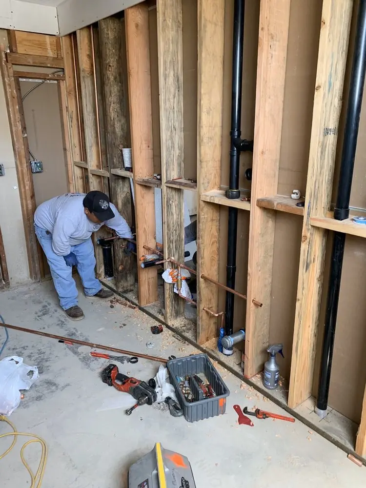 Commercial rough-in plumbing for Gas Line Repair in Georgetown East